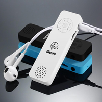 Lecteur MP3 de sport ultra-mince avec écran de haut-parleur pour étudiants et coureurs prend en charge jusqu'à 16 Go de carte TF Radio FM Ape Support
