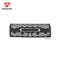 Accessoires de voiture TEYOUTE, grille de pare-chocs avant en ABS, bande de garniture de phare, compatible avec Toyota Prado 2018-2021