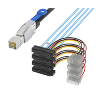 MINISAS 26PIN SFF8088 ke SFF8088 kabel penghubung komputer kabel SAS Mini 26p hingga 26pin, Harddisk