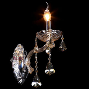 Brillant L1 L2 L3 Lumières Maria Theresa Applique <span class=keywords><strong>Luminaires</strong></span> Chambre Chevet Ambre Cristal Appliques Murales - Product Image 6