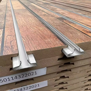 Paneles de MDF ranurados Keway listones decorativos de pared de aluminio para exhibición de tienda - Product Image 2