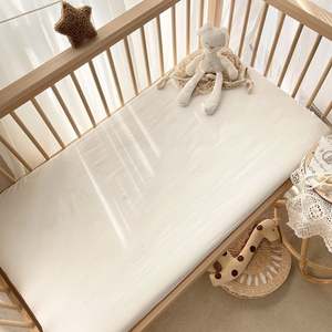 Drap de lit pour bébé en jersey de coton super doux, drap de lit pour berceau mignon et neutre, drap de lit ajusté pour berceau standard et matelas pour tout-petits - Product Image 2