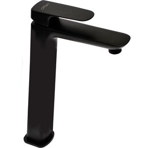 Mélangeur à levier unique pour lavabo haut NOVE Noir sans déchets Outil de tournage élégant - Product Image 2