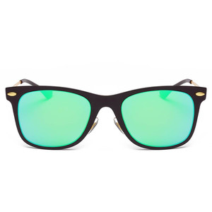 DUGALD Gafas de sol rectangulares clásicas con montura de cuerno - Product Image 5