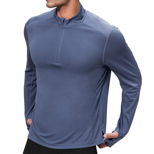 เสื้อยืดแขนยาวผู้ชายแบบสปอร์ต ปรับแต่งสไตล์ได้ พร้อมซิป - Product Image 3