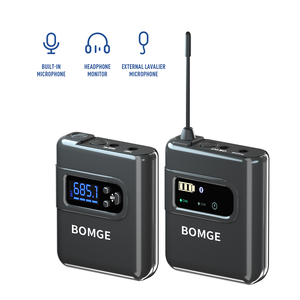 Microfono Wireless Professionale BG-131U Mini per Editing <span class=keywords><strong>Video</strong></span> in Tempo Reale e Registrazione <span class=keywords><strong>Video</strong></span> Log su DSLR - Product Image 2
