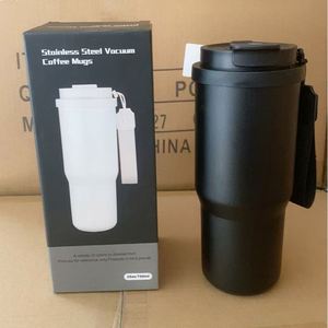 Customized 25oz/750ml <b>Double</b> <b>Walled</b> Vacuum Insulated Stainless Steel Travel Mug 2 1 Drinking Flip Lid Custom Gift Set Gift - Product Image 2