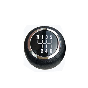 Car Gear <b>Knob</b> Leather Black 6 Speed <b>Shift</b> <b>Knob</b> For Chevrolet Cruze Ergonomic Design - Product Image 1