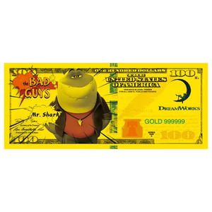 Billetes de Banco de Lámina de Oro de Anime Americano Bad Guys League, Billetes de Plástico Chapados en Oro de Doble Cara Personalizados, Billetes de Lámina de Oro - Product Image 2