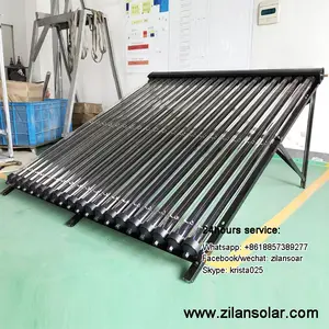 Current technology metal glass heat pipe solar collectors