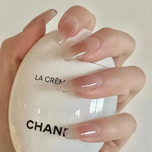 24 pièces fournisseur d'art d'ongle en gros <span class=keywords><strong>automne</strong></span> et hiver nu rose <span class=keywords><strong>faux</strong></span> <span class=keywords><strong>ongles</strong></span> long cercueil <span class=keywords><strong>faux</strong></span> <span class=keywords><strong>ongles</strong></span> personnalisé presse sur avec gel - Product Image 1