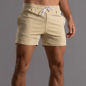 किंग मैकग्रीन स्टार मेन प्लस साइज स्पोर्ट्स पैंट वर्टिकल स्ट्राइप्स शुद्ध कॉटन शॉर्ट्स फिटनेस रनिंग कैजुअल पैंट