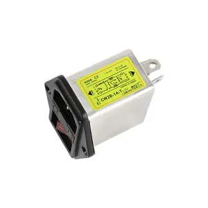 IEC-Fuses入口Lighted AC Filter Communication Audio 220VAC 50/60Hz 1A/3A/6A/10A Power Filter With Switch Light