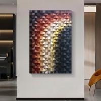 Peinture de sculpture sur bois moderne simple décoration murale nouvel art moderne à la mode peintures suspendues prix d'usine peinture décorative