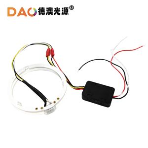 Fuente de Luz LED Dao Angel Eye 360 Grados para Modificación de Automóviles, Actualización 12V 6000K, Color Blanco y Amarillo Dual - Product Image 2