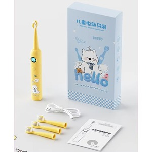 Cepillo de Dientes Eléctrico Infantil Personalizable con Pantalla LED de Colores, 5 Modos, Logotipo de Dibujos Animados, Cabezal de Cepillo Reemplazable, para Viajes - Product Image 2