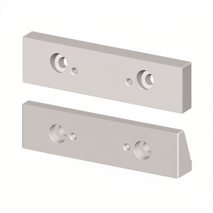 Mandril liso para tornillo de banco modular, 2 piezas, piezas de repuesto de acero mecanizado de precisión para tornillos de banco - Product Image 2