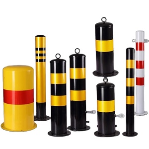 Barrière de sécurité pour la protection des allées, la sécurité routière et les projets commerciaux, poteau de stationnement en acier robuste - Product Image 1