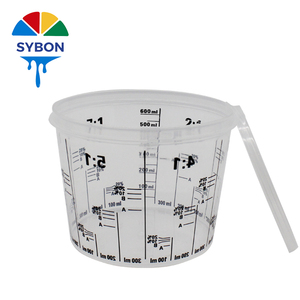 Différents types de gobelets de mélange de peinture - 400/700/1300/2300 ml Plastique anti-corrosion, Échelle précise pour la préparation de la peinture <span class=keywords><strong>automobile</strong></span> - Product Image 4
