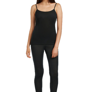 Débardeur basique essentiel à fines bretelles pour femme, en modal sans couture, durable, coupe courte, sans manches, pour superposition décontractée - Product Image 3
