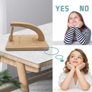 Péndulo de madera para tomar decisiones, juguete de escritorio divertido, para quienes dudan en tomar decisiones, hecho a mano, regalo decorativo para oficina. - Product Image 3