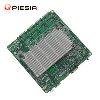 Piesia x86 Board Mini Pc Mainboard Fanless J1900 4 Lan Port USB RS232 TPM2.0 Fanless Nano Pc Computer Itx Motherboard