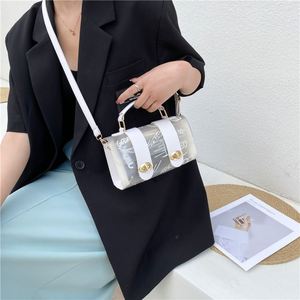 Rexiao Ladies PVC Transparent Graffiti Messenger Bag Single Handle Fashion Style Letter Decoration <b>Small</b> Designer Handbag <b>Wallet</b> - Product Image 3