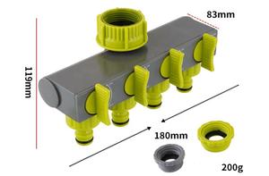 ตัวแยกสายยางน้ำ 4 ทาง ทำจากพลาสติกทนทาน สำหรับระบบชลประทานในสวน - Product Image 4
