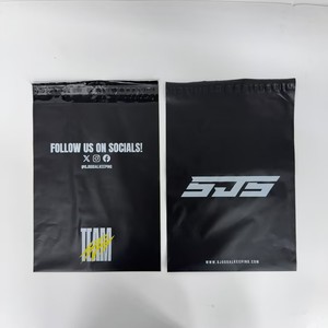 Custom Printed Logo Matte Black Poly Mailer Bags Tear Proof Self Seal Streetwear Clothing Shipping Packaging Bags - Product Image 5