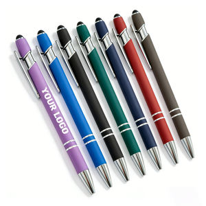 ปากกาสไตลัสแบบสัมผัสนุ่ม 2 in 1 พร้อมโลโก้สั่งทำ ปากกาลูกลื่นโลหะ ของขวัญธุรกิจส่งเสริมการขาย ขายดี ราคาส่ง - Product Image 1