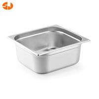 Voedselcontainers Restaurant Accessoires Fabriek Alle Maten Op Maat RVS GN Pan 1/1 100 1/4 20mm Gastronorm Container