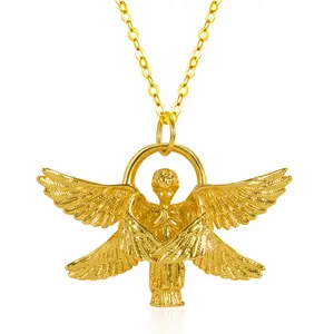 Euramerican AliExpress Hot Selling Six Winged Angel Pendant Necklace Angel Wing Pendant You Are My Angel Pendant