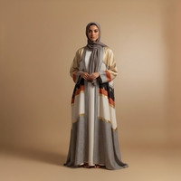 Abaya Imprimée Patchwork 2026 – Nouvelle Collection Élégante et Très Demandée – Vente en Gros – Tissu Antistatique Respirant Personnalisable pour Femmes Musulmanes