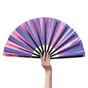 <b>Large</b> PVC Plastic Hand <b>Fan</b> Coin Model Keychain Business Gift with Picture Pattern - Product Image 2