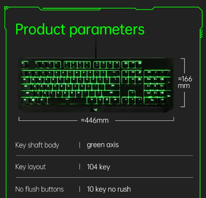 Clavier de jeu mécanique Blackwidow Essential : interrupteurs verts - tactiles &amp;   Claviers Blackwidow Essential avec rétroéclairage LED - Product Image 3