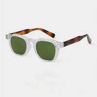 Nouvelles Lunettes de Soleil Rétro Rondes Personnalisables avec Logo, Monture PC Confortable, Design Transfrontalier, Verres Optiques UV400 pour Hommes et Femmes