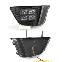 Feux de jour à LED modifiés, clignotants à flux dédiés, feux décoratifs de conduite pour Honda Fit 2014-2016