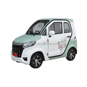 2024 EEC 저렴한 가격 중국에서 만든 녹색 자동차, 작은 미니 소녀 4 륜 100% 전기 자동차