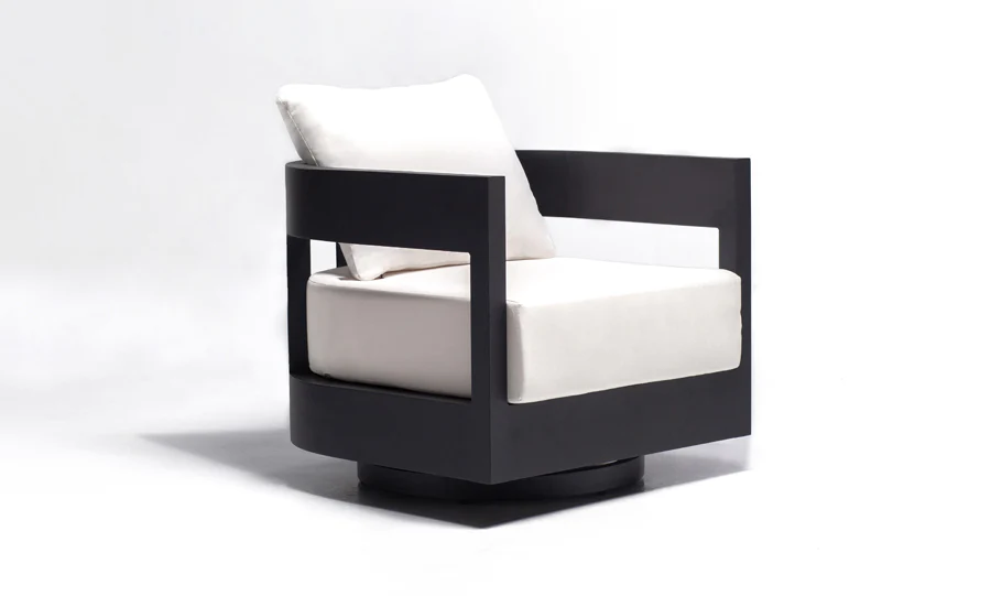 Garden sets patio outdoor furniture sofa hotel 6pc seating set with swivel chairs