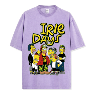 T-shirt con stampa a sublimazione personalizzata t-shirt con fumetti a fumetti oversize con produttori di abbigliamento personalizzato - Product Image 6