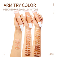 Vente en gros OEM échantillon gratuit fond de teint liquide à couverture complète marque privée fond de teint naturel végan imperméable à l'eau durable
