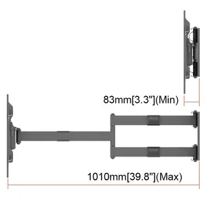 Linh Hoạt Có Thể Điều Chỉnh Siêu Dài Extension Arm 1010 Mét LED LCD TV Wall Bracket Núi Với VESA 800X400mm