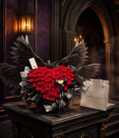 Ailes d'ange d'Halloween modernes en plastique, décorations pour fêtes, fournitures pour bouquets, arrangements floraux de mariage, ailes mobiles, vente directe d'usine