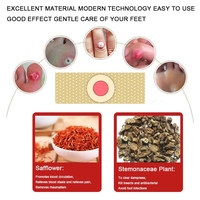 Patch pour les pieds de haute qualité à base de plantes médicinales et végétalien, pour l'élimination des cors, des callosités et des clavus, ingrédients végétaliens