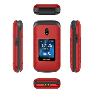 UNIWA V909T 2.8 Inch Double Screen VoLTE 4G Flip Feature Phone Dual SIM Card Beauty <b>Camera</b> Spanish/French/German 2250mAh Battery - Product Image 6