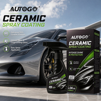 AUTOGO Spray de Revestimiento Cerámico 120ml Fórmula Líquida Nano SiO2 Hidrofóbico Brillo Rápido Protección de Pintura Detallado Automotriz CN