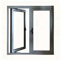 Kit complet de quincaillerie en acier inoxydable pour fenêtre à battant horizontale extérieure en aluminium haute durabilité pour immeuble commercial/bureau
