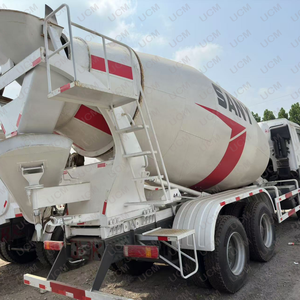 Camion malaxeur à béton SANY d'occasion bien entretenu, 12 mètres cubes, modèle 2020, équipé d'un châssis HOWO, en stock - Product Image 4