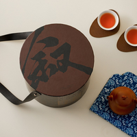 Service à thé et tasses Zisha chinois haut de gamme, ensemble de théière et tasses en argile violette portable pour le thé Kung Fu, avec boîte de rangement