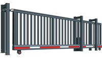 Porte coulissante cantilever |   Porte de sécurité industrielle |   Porte de garage automatique pour usine et entrepôt